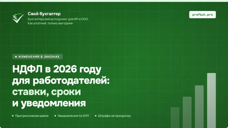 НДФЛ в&nbsp;2026&nbsp;году для&nbsp;работодателей: ставки, сроки и&nbsp;уведомления