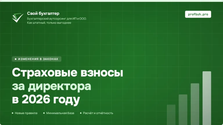 Страховые взносы за&nbsp;директора в&nbsp;2026&nbsp;году: новые правила и&nbsp;расчёт